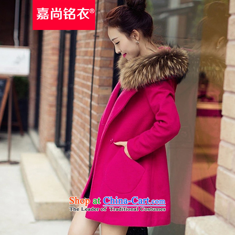The Honorable Martin Lee Sang-ho yi 2015 autumn and winter New Women Korean jacket, long hair? for women in red overcoat WT6119 L, Mr Martin Lee Sang-ho yi shopping on the Internet has been pressed.