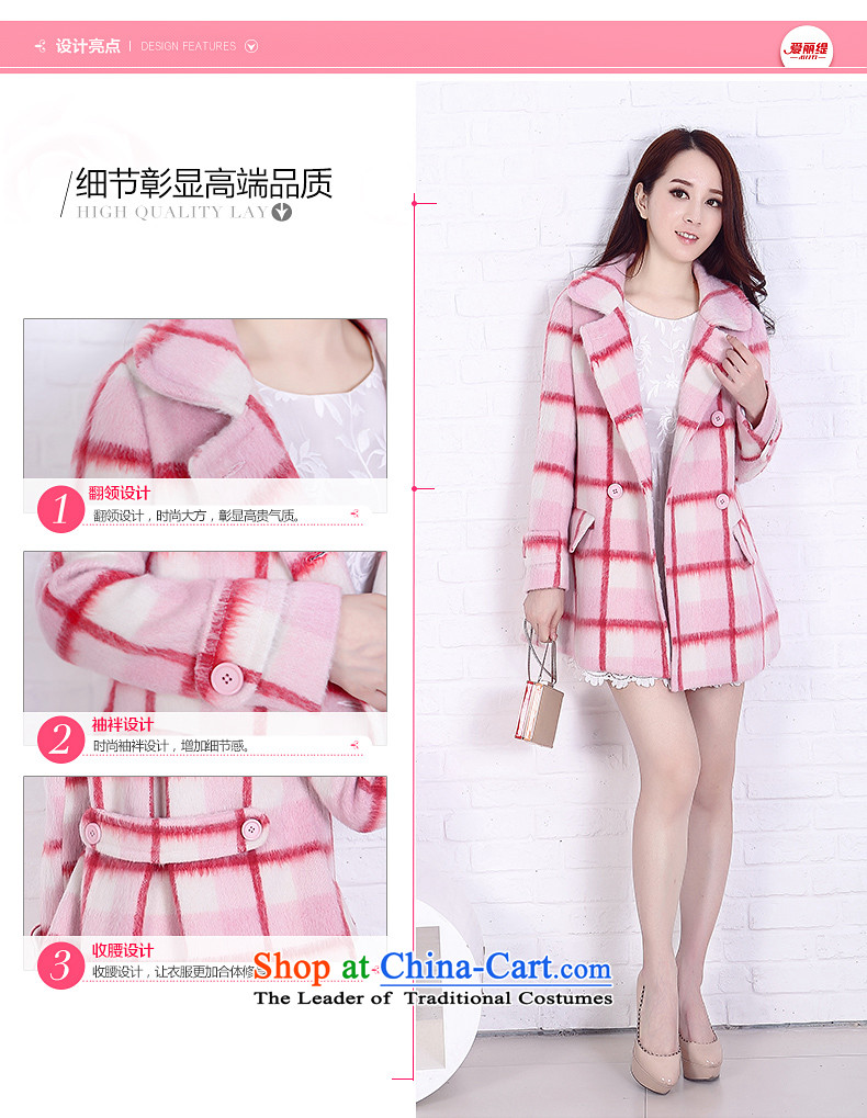 Christy Love 2015 Autumn replacing new sweet gross? jacket suit Sau San collar tartan coats V2714 female red white checkered S picture, prices, brand platters! The elections are supplied in the national character of distribution, so action, buy now enjoy more preferential! As soon as possible.