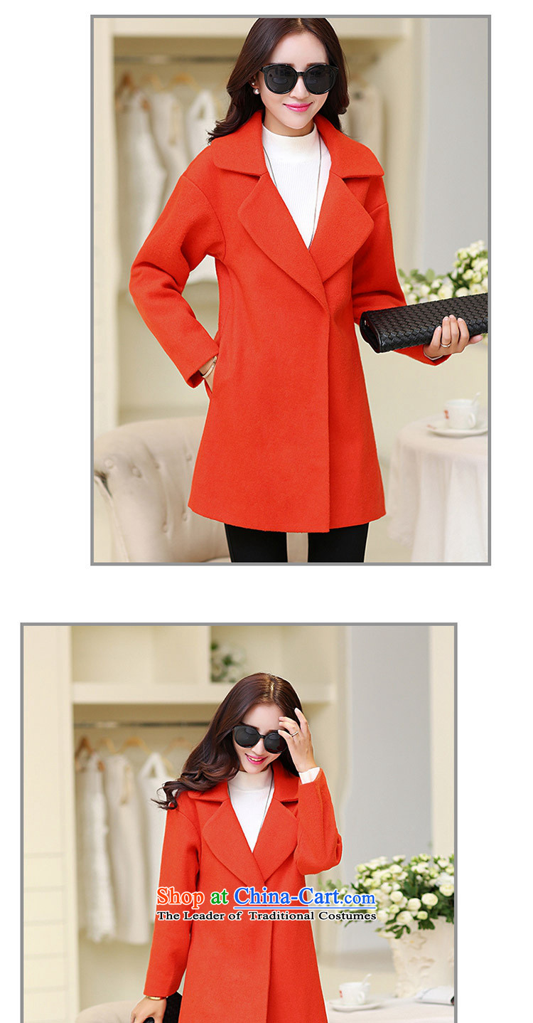 El products are still not thick 2015 Fall/Winter Collections new Korean pure color a jacket orange M picture, prices, brand platters! The elections are supplied in the national character of distribution, so action, buy now enjoy more preferential! As soon as possible.