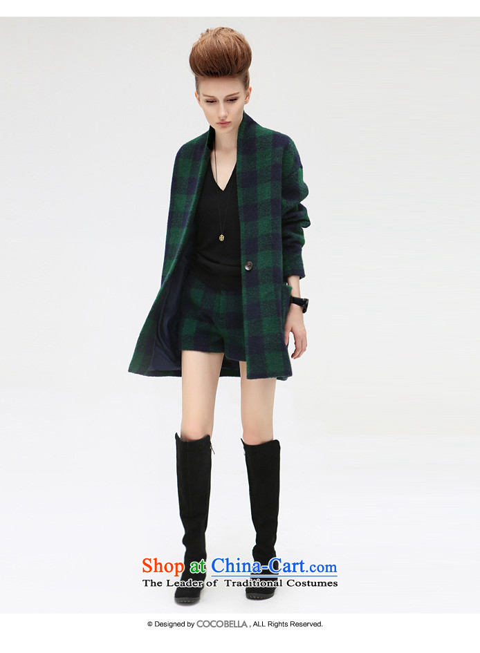 2015 Autumn and winter new COCOBELLA Classic Grid Snap in a long hair? jacket, blue and green of the female CT216 S picture, prices, brand platters! The elections are supplied in the national character of distribution, so action, buy now enjoy more preferential! As soon as possible.