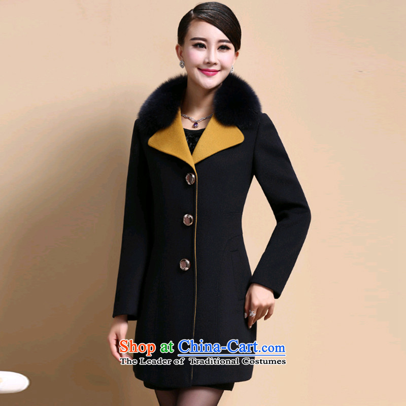 Van Gogh 倲 autumn and winter coats gross? women on the new Korean version of winter in long thick coat in older large a wool coat female X399 Black   , L, Van Gogh 倲 fandong () , , , shopping on the Internet