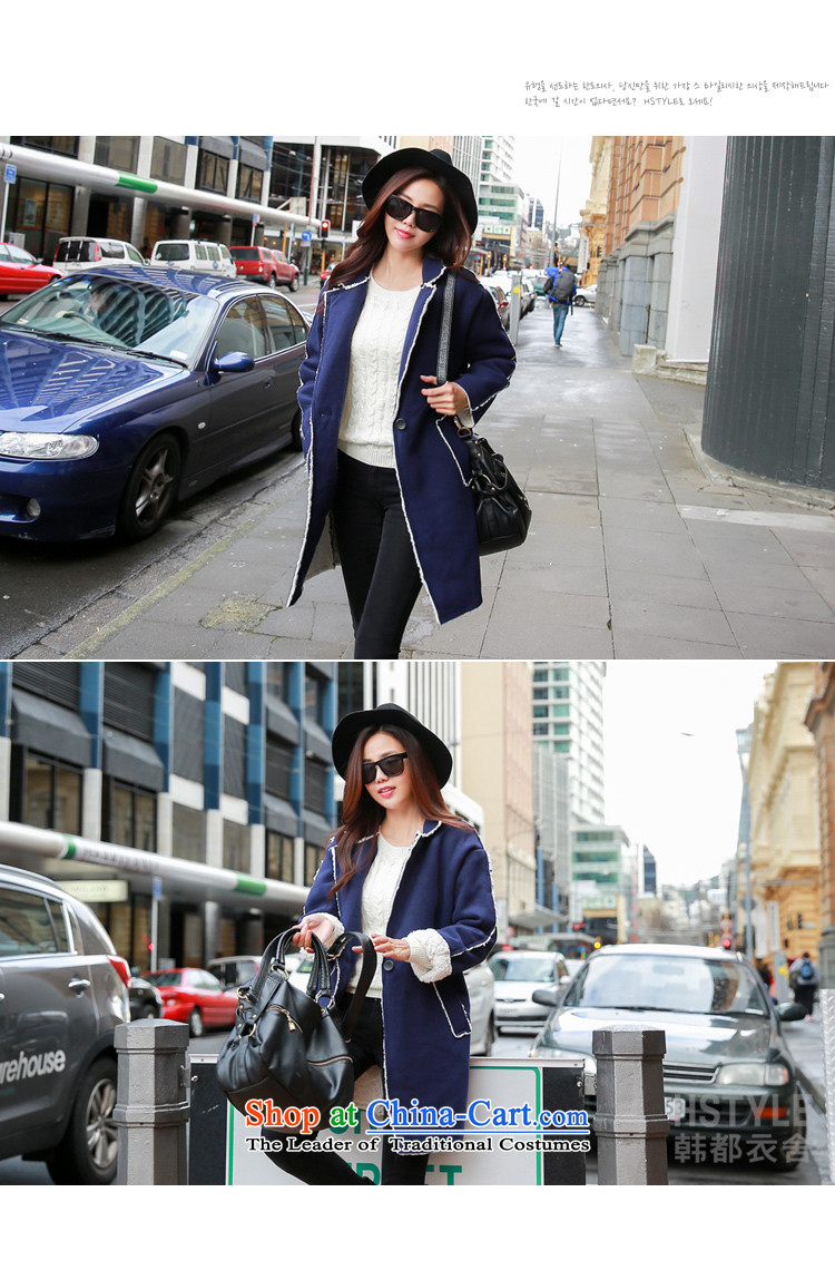 Korea has the Korean version of the Dag Hammarskjöld yi 2015 winter clothing new women's long-sleeved lapel video thin coat NW4795?(6) gross Blue M picture, prices, brand platters! The elections are supplied in the national character of distribution, so action, buy now enjoy more preferential! As soon as possible.