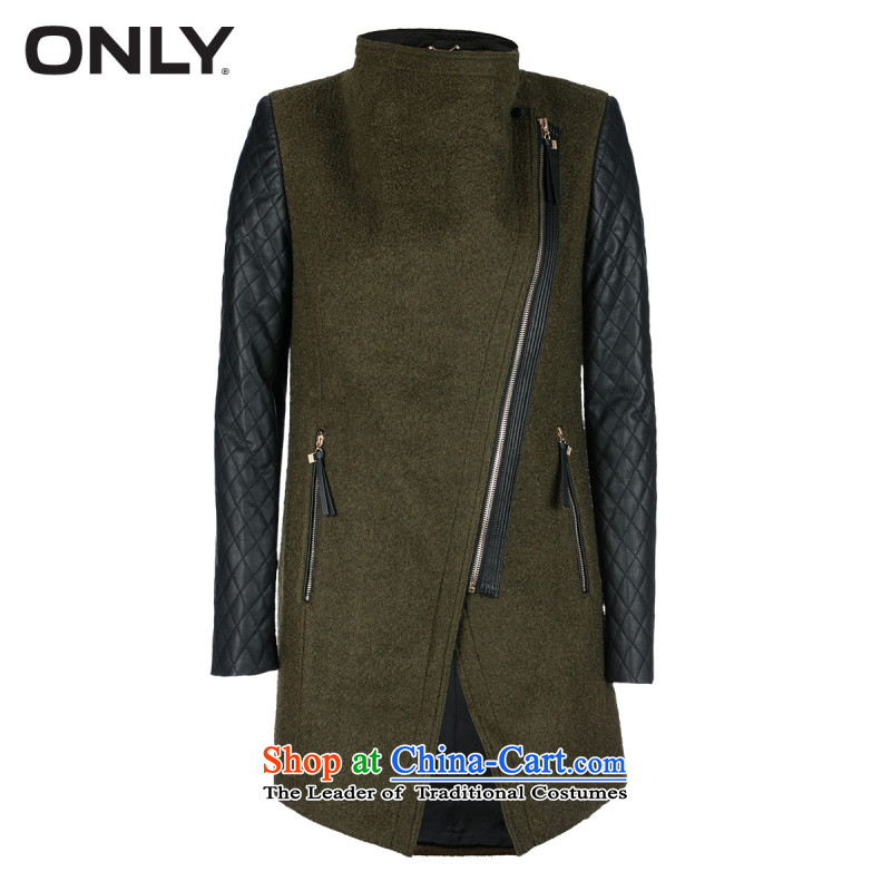 Load New autumn ONLY2015 included a zipper PU Metal Wool stitching gross? jacket T|11536t006 046 olive  170/88A/L,ONLY Girl (Copenhagen Declaration of group) , , , shopping on the Internet