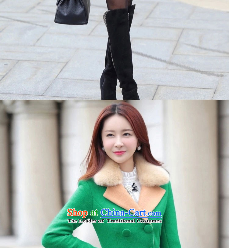 The shining like flowers 2015 autumn and winter new a wool coat female Korean jacket in gross? long thin? jacket Sau San Graphics 5350 large red M picture, prices, brand platters! The elections are supplied in the national character of distribution, so action, buy now enjoy more preferential! As soon as possible.