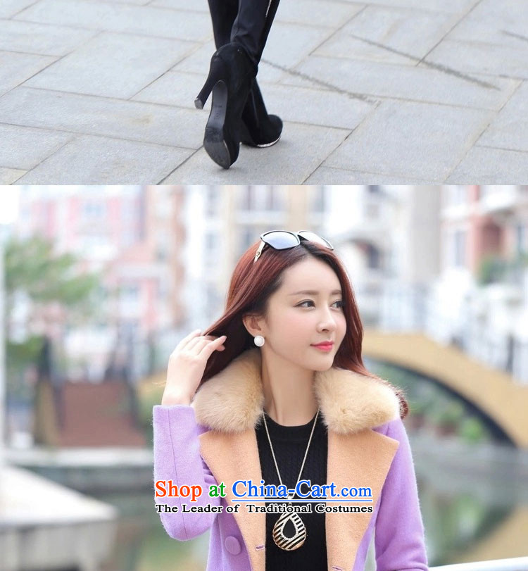 The shining like flowers 2015 autumn and winter new a wool coat female Korean jacket in gross? long thin? jacket Sau San Graphics 5350 large red M picture, prices, brand platters! The elections are supplied in the national character of distribution, so action, buy now enjoy more preferential! As soon as possible.
