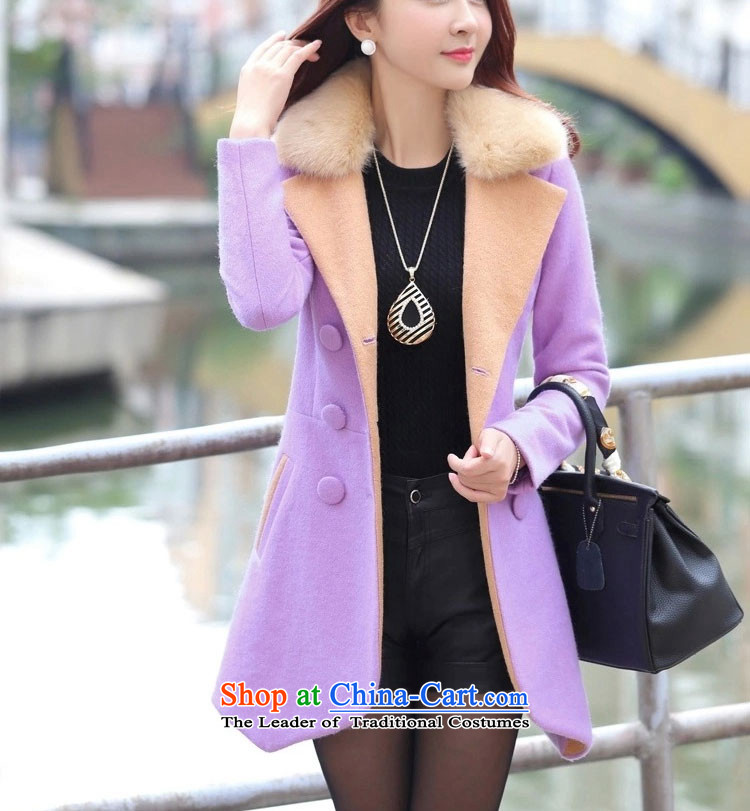 The shining like flowers 2015 autumn and winter new a wool coat female Korean jacket in gross? long thin? jacket Sau San Graphics 5350 large red M picture, prices, brand platters! The elections are supplied in the national character of distribution, so action, buy now enjoy more preferential! As soon as possible.