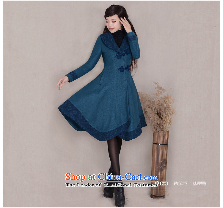 Fireworks Hot Winter 2015 new women's original antique long-sleeved jacket Sau San Mao Chun Arabic Blue Coat? XXXL picture, prices, brand platters! The elections are supplied in the national character of distribution, so action, buy now enjoy more preferential! As soon as possible.
