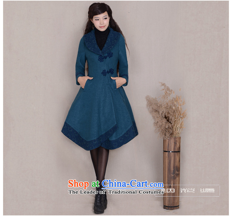 Fireworks Hot Winter 2015 new women's original antique long-sleeved jacket Sau San Mao Chun Arabic Blue Coat? XXXL picture, prices, brand platters! The elections are supplied in the national character of distribution, so action, buy now enjoy more preferential! As soon as possible.