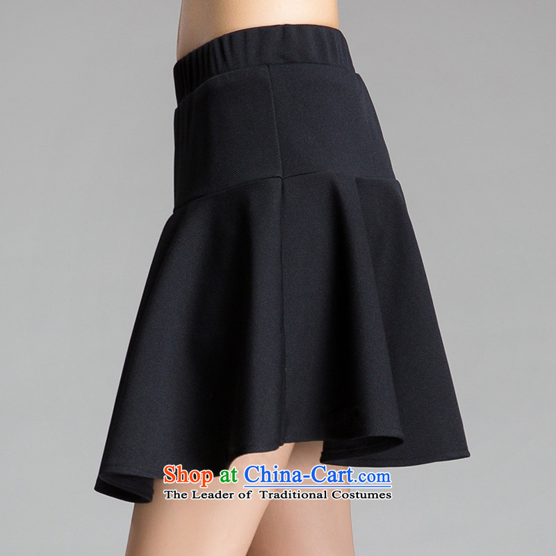The Eternal Soo-XL short skirts of Women 2015 new products fall thick mm thick people replace autumn sister video thin, stylish and cozy black temperament short skirts of wild Black 4XL, eternal Soo , , , shopping on the Internet