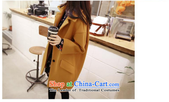 In accordance with the core of its 2015 autumn and winter new Korean version of Sau San? In gross jacket long a wool coat video thin coat Women's jacket turmeric yellow M picture, prices, brand platters! The elections are supplied in the national character of distribution, so action, buy now enjoy more preferential! As soon as possible.
