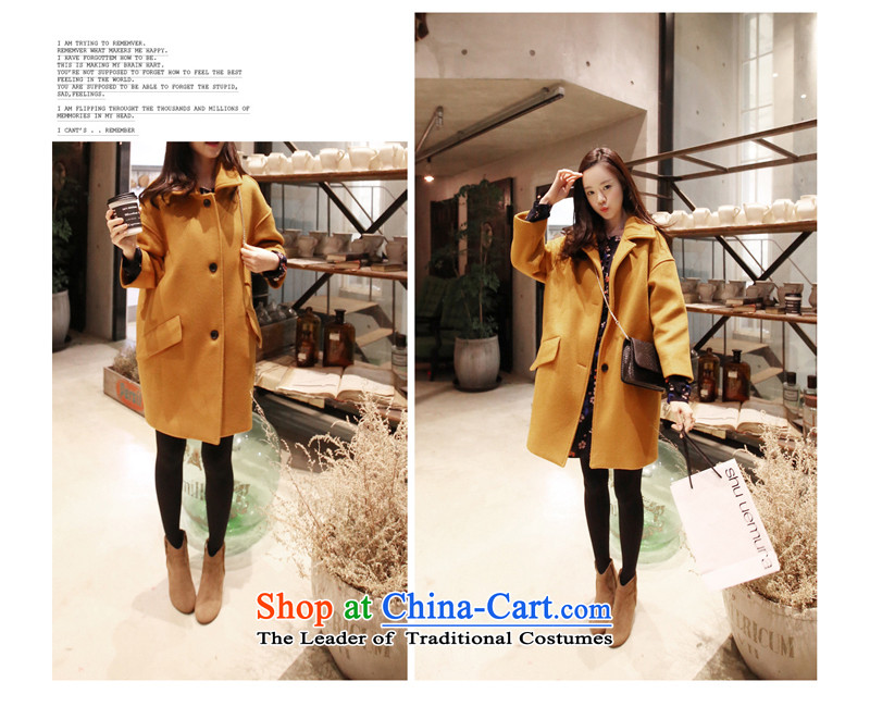 In accordance with the core of its 2015 autumn and winter new Korean version of Sau San? In gross jacket long a wool coat video thin coat Women's jacket turmeric yellow M picture, prices, brand platters! The elections are supplied in the national character of distribution, so action, buy now enjoy more preferential! As soon as possible.