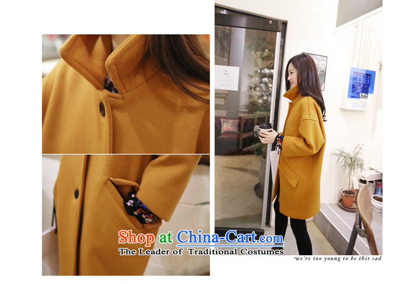 In accordance with the core of its 2015 autumn and winter new Korean version of Sau San? In gross jacket long a wool coat video thin coat Women's jacket turmeric yellow M picture, prices, brand platters! The elections are supplied in the national character of distribution, so action, buy now enjoy more preferential! As soon as possible.