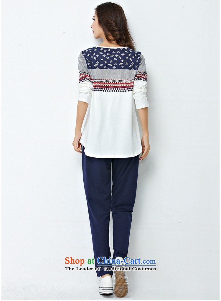Szili Clinton xl women 2015 Autumn replacing the new mm thick sister video ethnic thin long-sleeved kit ad fertilizer leisure movement female two kits trousers 200 catties XXXXL Blue Photo, prices, brand platters! The elections are supplied in the national character of distribution, so action, buy now enjoy more preferential! As soon as possible.