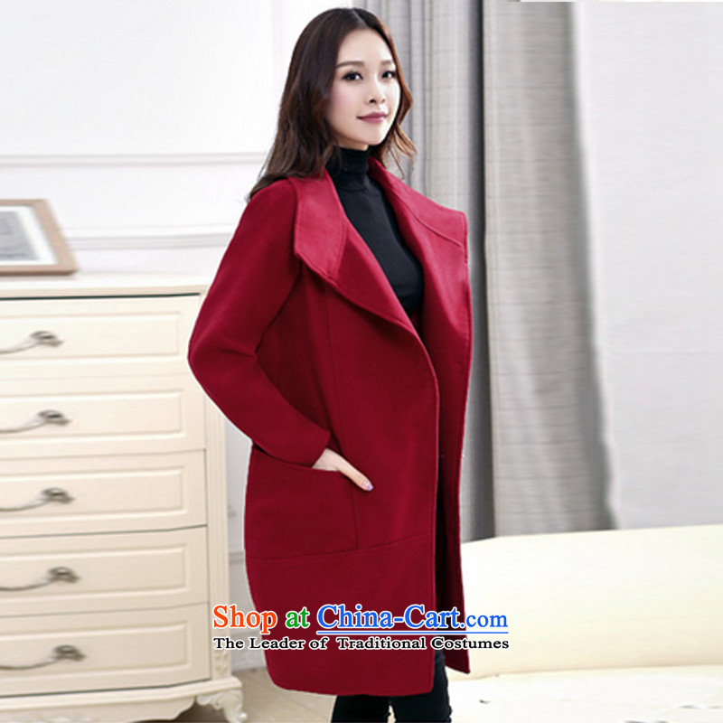The population of autumn and winter 2015 Lin Wen-new stylish gross? long jacket large relaxd a wool coat picture color XXXL, population of RIM (simeilin) , , , shopping on the Internet