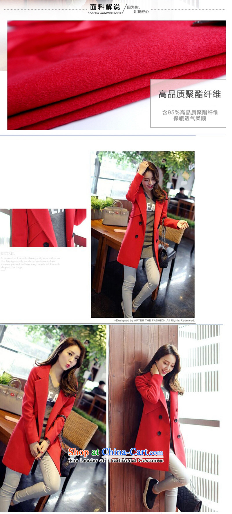 Yu Chien YQ autumn 2015 the new version made from Korea long hair? jacket women Sau San a wool coat Y231 RED M picture, prices, brand platters! The elections are supplied in the national character of distribution, so action, buy now enjoy more preferential! As soon as possible.