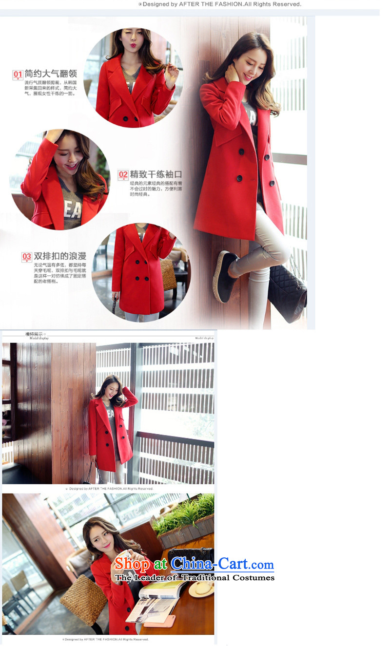 Yu Chien YQ autumn 2015 the new version made from Korea long hair? jacket women Sau San a wool coat Y231 RED M picture, prices, brand platters! The elections are supplied in the national character of distribution, so action, buy now enjoy more preferential! As soon as possible.