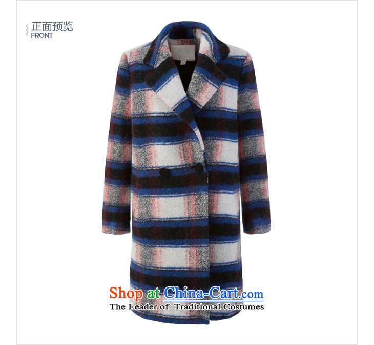 Lok-machi 2015 Autumn new gross coats H type is then coat lapel latticed woolen coat in long jacket, Plaid S/155 picture, prices, brand platters! The elections are supplied in the national character of distribution, so action, buy now enjoy more preferential! As soon as possible.