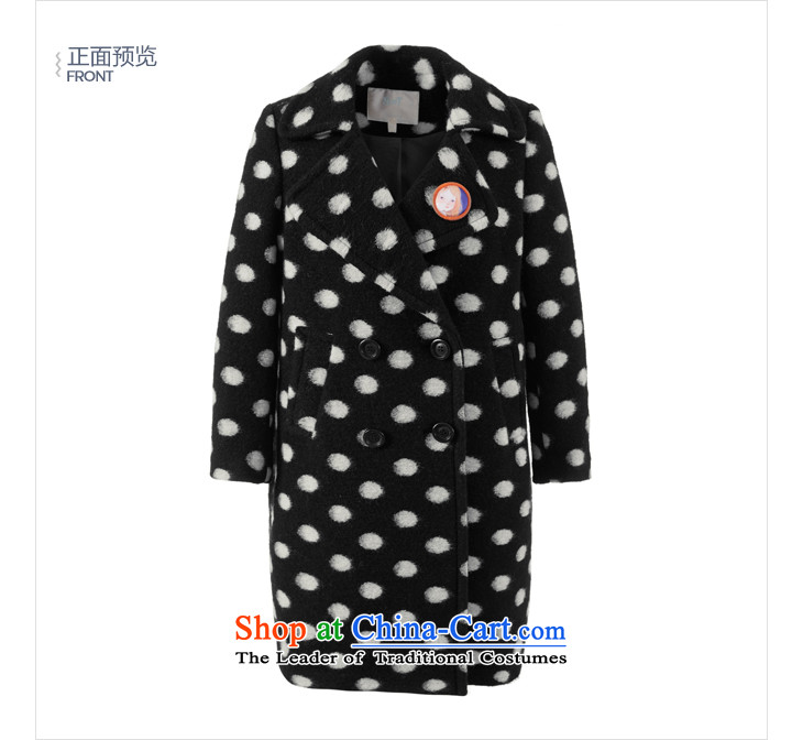 Lok-machi 2015 Autumn new gross coats dot? Long a wool coat lapel woolen coat jacket black and white wave gross? Point M/160 picture, prices, brand platters! The elections are supplied in the national character of distribution, so action, buy now enjoy more preferential! As soon as possible.