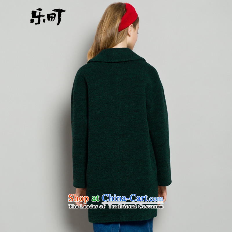 In the fall of 2015-machi America New gross jacket in long?) wool a wool coat Sau San autumn and winter clothes emerald S/155, Lok-machi , , , shopping on the Internet