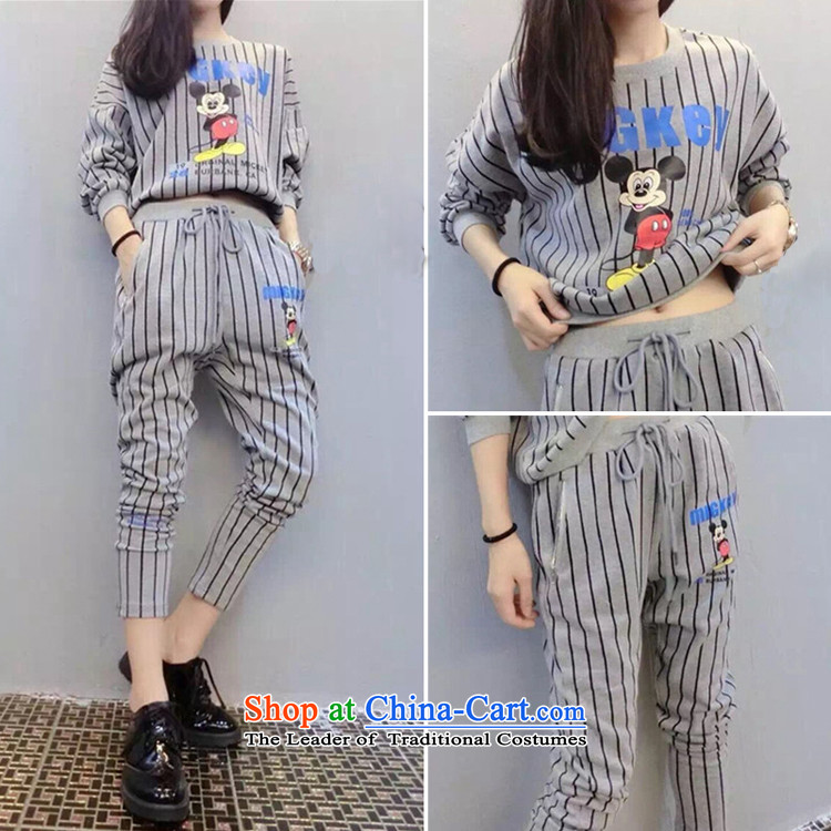 Thousands of autumn 2015 a new fruit) thick MM stripe graphics thin sweater pants leisure sports suits to intensify the loose video thin two Kit 5989 Light Gray 5XL175-215 around 922.747 picture, prices, brand platters! The elections are supplied in the national character of distribution, so action, buy now enjoy more preferential! As soon as possible.