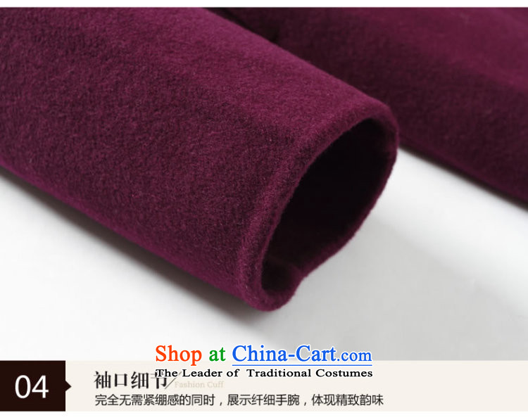 2015 Autumn and winter new double-side cashmere overcoat girl? a gross wool coat in long purple mantle  L picture, prices, brand platters! The elections are supplied in the national character of distribution, so action, buy now enjoy more preferential! As soon as possible.