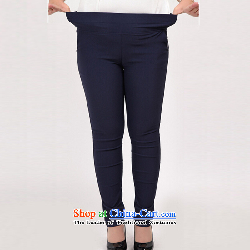 Mr James TIEN Yi Won to xl women 200 catties thick sister autumn large load women wear trousers large fall thick Mei autumn trousers with the fall of Borneo is casual women trousers blue 6XL suitable for 170 to 190 catties of fat, Mr James TIEN Yi Han (JU