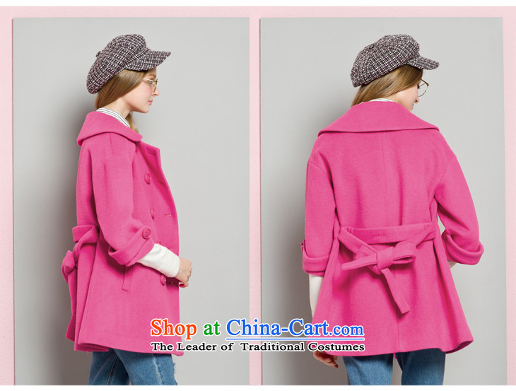 Lok-machi 2015 Autumn gross new overcoats in this long wool Sau San a wool coat autumn and winter clothes in red M/160 picture, prices, brand platters! The elections are supplied in the national character of distribution, so action, buy now enjoy more preferential! As soon as possible.