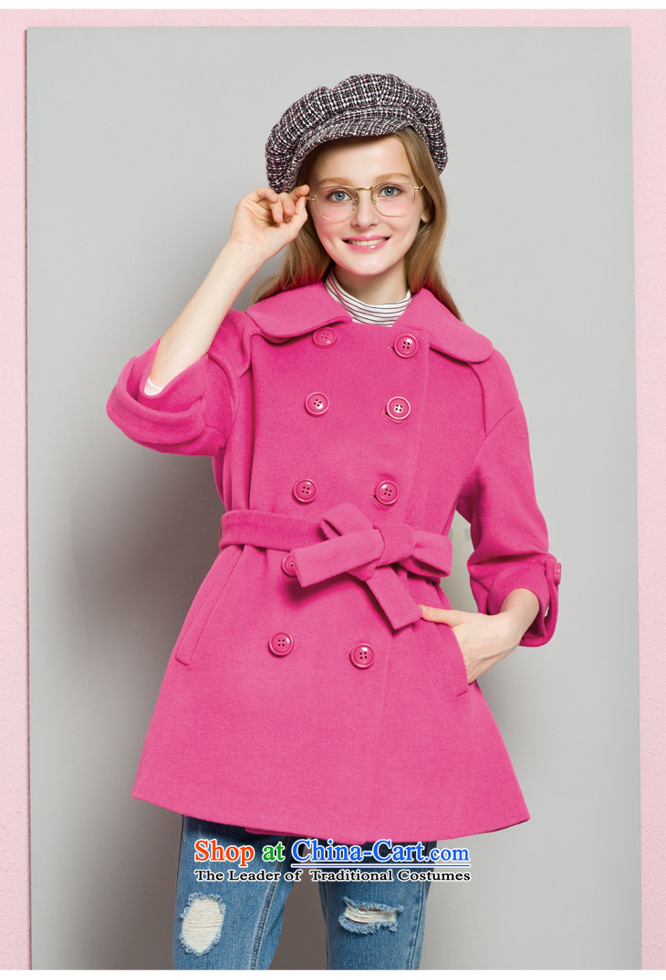 Lok-machi 2015 Autumn gross new overcoats in this long wool Sau San a wool coat autumn and winter clothes in red M/160 picture, prices, brand platters! The elections are supplied in the national character of distribution, so action, buy now enjoy more preferential! As soon as possible.