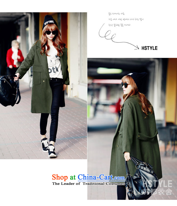 Korea has the Korean version of the Dag Hammarskjöld yi 2015 winter clothing new products with stylish loose video thin two long-sleeved jacket NG4331 gross? restaurant olive green M picture, prices, brand platters! The elections are supplied in the national character of distribution, so action, buy now enjoy more preferential! As soon as possible.