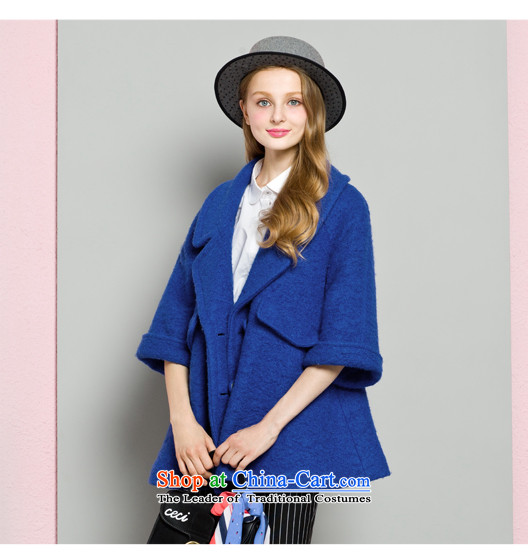 In the fall of 2015-machi America New gross overcoats in this long hair? a wool coat autumn and winter clothes S/155 Blue Photo, prices, brand platters! The elections are supplied in the national character of distribution, so action, buy now enjoy more preferential! As soon as possible.