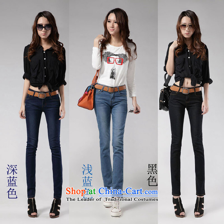 Meiby autumn and winter new larger Harlan jeans to increase female Sau San Video Graphics xl trousers thin skinny legs trousers pencil trousers female Korean version 8805 Black 34 pictures, prices, brand platters! The elections are supplied in the national character of distribution, so action, buy now enjoy more preferential! As soon as possible.