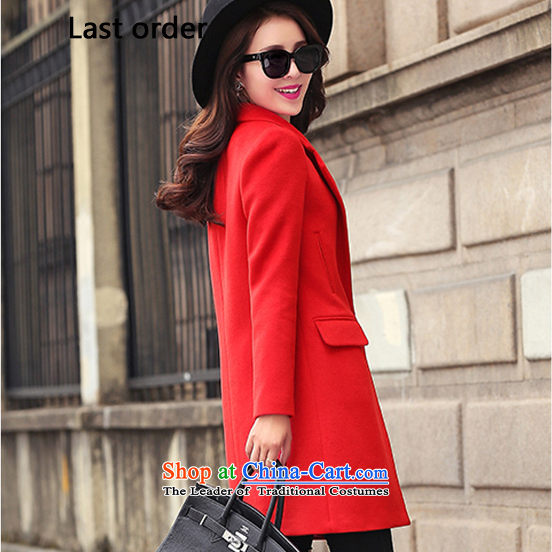 Last new order2015 Wild Hair? jacket Korean female China Coat? gross red Xl,last order,,, shopping on the Internet