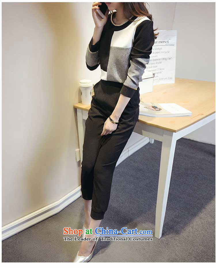 When talking about new products of autumn and winter 200 catties larger female Korean version of fat mm thin long-sleeved shirt, forming the graphics shirt + pants and two kit picture color 2XL recommendations 135-150 catty picture, prices, brand platters! The elections are supplied in the national character of distribution, so action, buy now enjoy more preferential! As soon as possible.