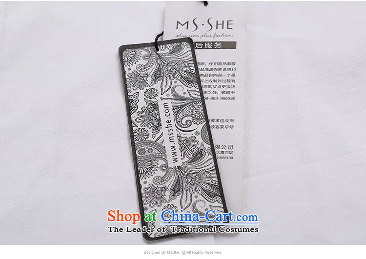Msshe xl women 2015 new thick MM body decorated video thin autumn cotton sleeveless shirts 10481 5XL white picture, prices, brand platters! The elections are supplied in the national character of distribution, so action, buy now enjoy more preferential! As soon as possible.