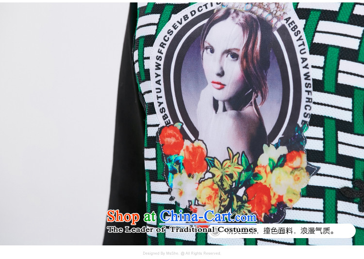 Msshe xl women 2015 new autumn replacing beautiful pattern in the long-sleeve sweater 10311 Black Green 2XL Photo, prices, brand platters! The elections are supplied in the national character of distribution, so action, buy now enjoy more preferential! As soon as possible.