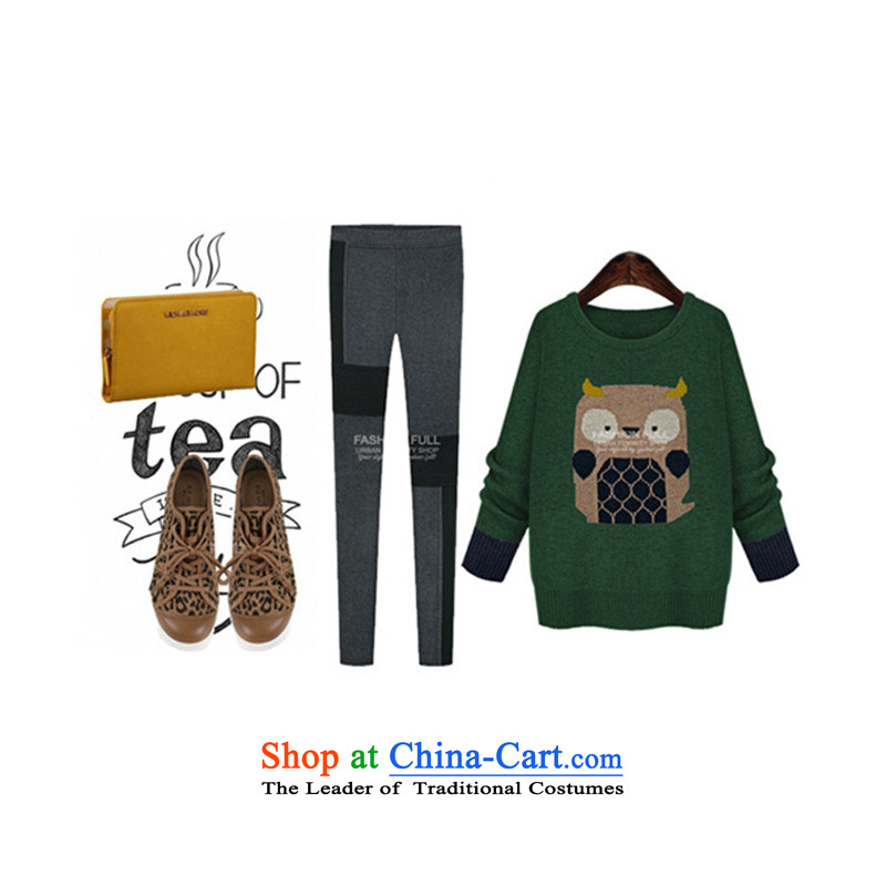 O Ya-ting Korean Version to increase women's code sweater thick mm loose video thin knitting sweater autumn 2015 installed, forming the new clothes female 618 knitting green 4XL recommends that you, O Jacob 160-180-ting (aoyating) , , , shopping on the Internet