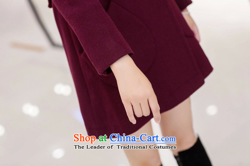 Nadia Chan Yuen 2015 winter clothing new Wild loose coat female wz gross? red L picture, prices, brand platters! The elections are supplied in the national character of distribution, so action, buy now enjoy more preferential! As soon as possible.