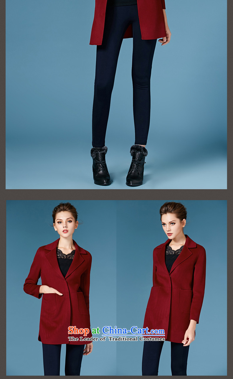 Yi Art 2015 new products for autumn and winter coats double-side cashmere overcoat European and American Girl in gross? long coats gross? female wine red L picture, prices, brand platters! The elections are supplied in the national character of distribution, so action, buy now enjoy more preferential! As soon as possible.