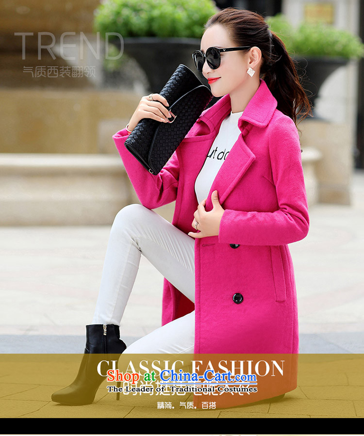 Last order2015 autumn and winter new women's gross Stylish coat Sau San jacket? female in the red L picture, prices, brand platters! The elections are supplied in the national character of distribution, so action, buy now enjoy more preferential! As soon as possible.