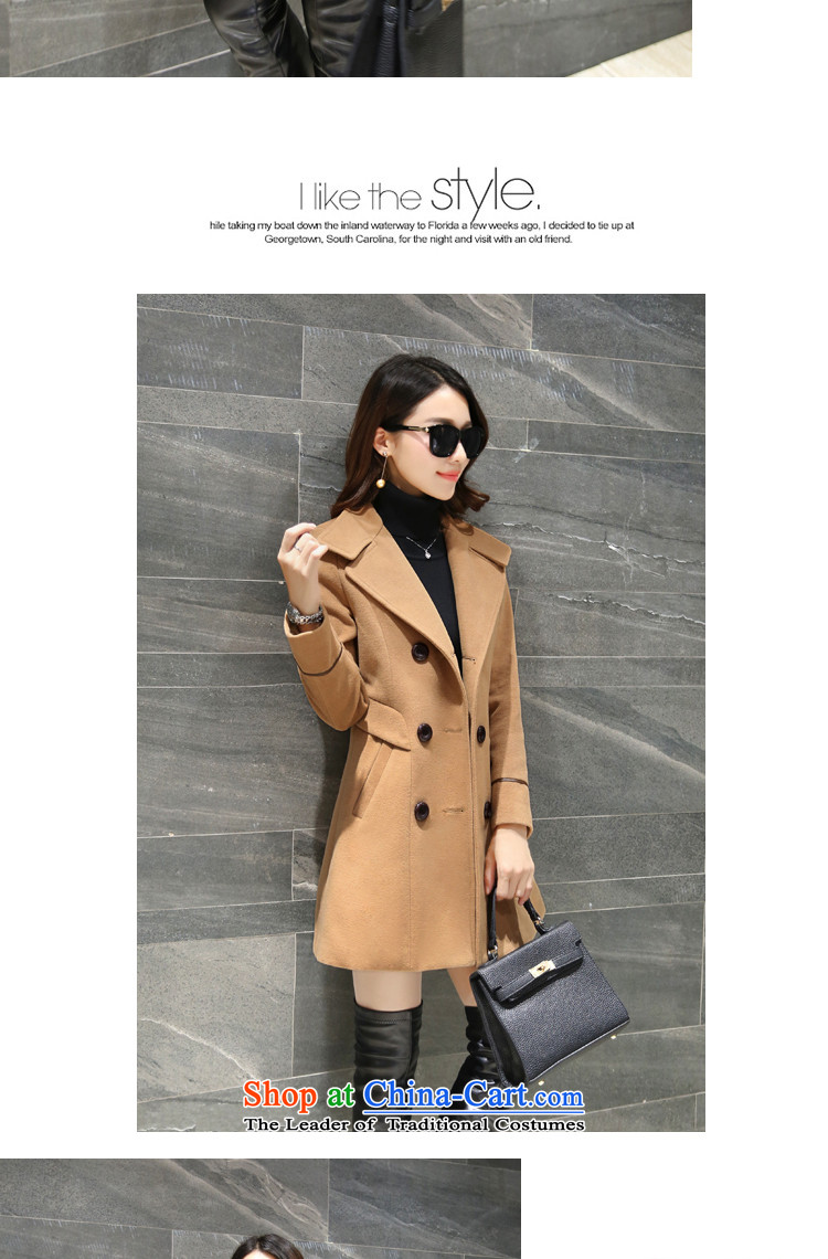 Metadesign Gross land? 2015 autumn and winter coats female Korean version of leisure long hair? Jacket Card its L images of women, prices, brand platters! The elections are supplied in the national character of distribution, so action, buy now enjoy more preferential! As soon as possible.