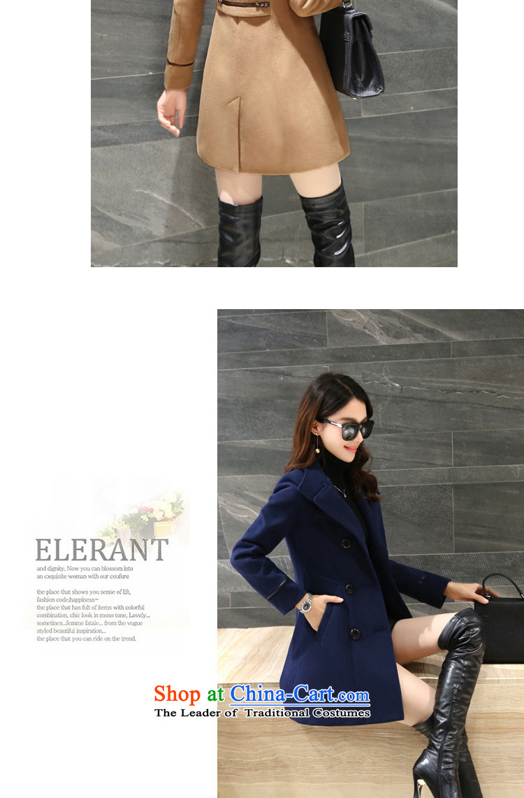 Metadesign Gross land? 2015 autumn and winter coats female Korean version of leisure long hair? Jacket Card its L images of women, prices, brand platters! The elections are supplied in the national character of distribution, so action, buy now enjoy more preferential! As soon as possible.