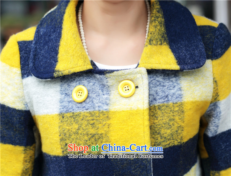 In his son? jacket coat women gross in long)? 2015 autumn and winter coats the new Korean women's stylish latticed wool coat for winter winter? On the new green M picture, prices, brand platters! The elections are supplied in the national character of distribution, so action, buy now enjoy more preferential! As soon as possible.