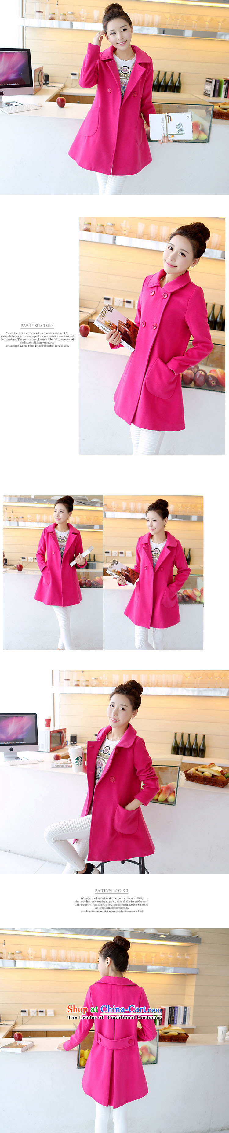 In 2015 autumn and winter dream new Korean version of long-sleeved loose lapel a girl in the red jacket 6235# L picture, prices, brand platters! The elections are supplied in the national character of distribution, so action, buy now enjoy more preferential! As soon as possible.