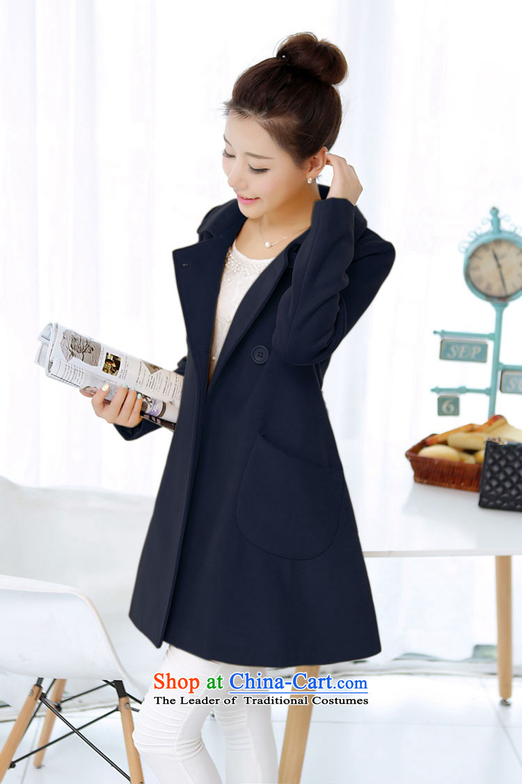 In 2015 autumn and winter dream new Korean version of long-sleeved loose lapel a girl in the red jacket 6235# L picture, prices, brand platters! The elections are supplied in the national character of distribution, so action, buy now enjoy more preferential! As soon as possible.