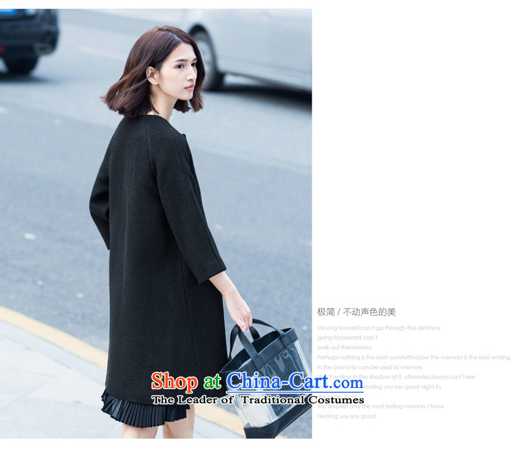 (amii minimalist- 2015 autumn and winter pure color 9-rotator cuff loose in the Large Long Hair Girl 11571395? jacket black L picture, prices, brand platters! The elections are supplied in the national character of distribution, so action, buy now enjoy more preferential! As soon as possible.