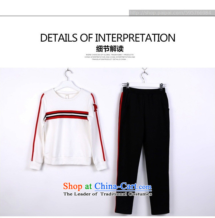 New products fall 1350#2015 female stylish European and American Casual Wear Package temperament sweater Sau San two kits white S picture, prices, brand platters! The elections are supplied in the national character of distribution, so action, buy now enjoy more preferential! As soon as possible.
