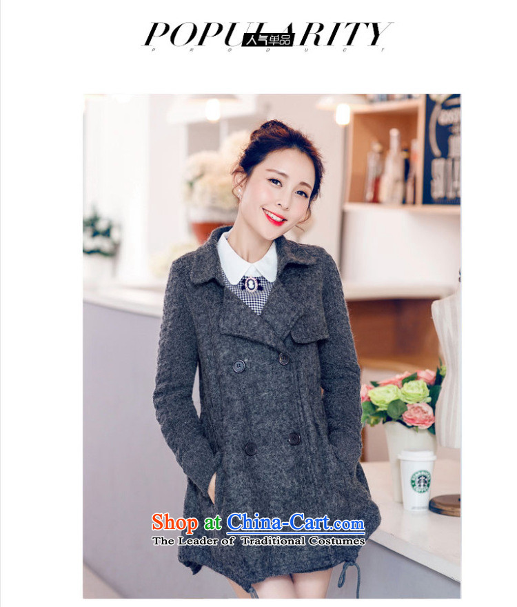 Replace the spring and autumn 2015, Hee-new Korean fashion Sau San with cap zipper video thin under rule does not double-jacket coat? female gross winter Light Gray L picture, prices, brand platters! The elections are supplied in the national character of distribution, so action, buy now enjoy more preferential! As soon as possible.
