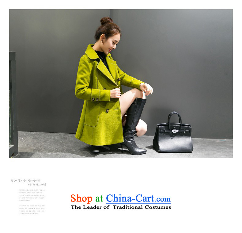 Sin has already installed the autumn of 2015, Sin new Korean citizenry elegant thick a wool coat jacket in gross? Long Large cloak female Kim and L photo, prices, brand platters! The elections are supplied in the national character of distribution, so action, buy now enjoy more preferential! As soon as possible.