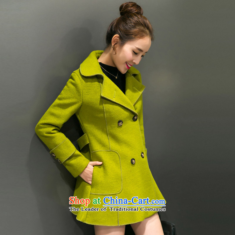 Sin has already installed the autumn of 2015, Sin new Korean citizenry elegant thick a wool coat jacket in gross? Long Large cloak girl and L, sin has golden shopping on the Internet has been pressed.