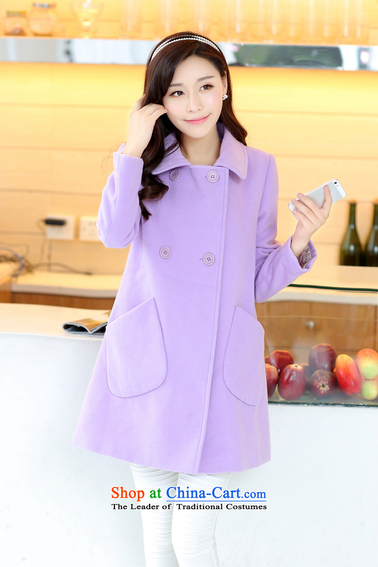 The various big Ying Female dress code 2015 autumn and winter new Korean version long lapel a wool coat jacket coat female YM19# gross? yellow XXXXL(180-200) picture, prices, brand platters! The elections are supplied in the national character of distribution, so action, buy now enjoy more preferential! As soon as possible.
